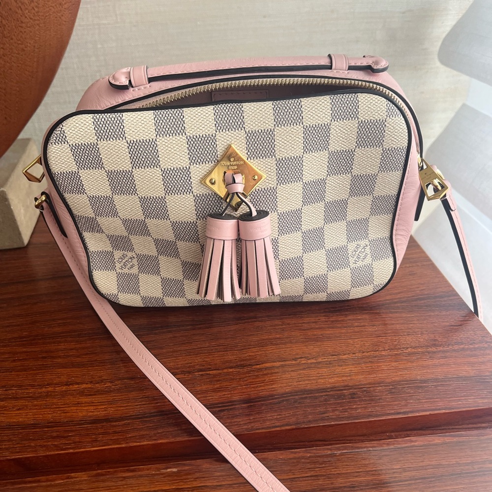Louis Vuitton Saintonge Bag in Damier Azur canvas